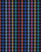 Charger l'image dans la galerie, Tweed Pied de Poule Arc-en-Ciel