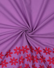 Charger l'image dans la galerie, Voile de Coton Brodé Purple-Red