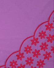 Charger l'image dans la galerie, Voile de Coton Brodé Purple-Red