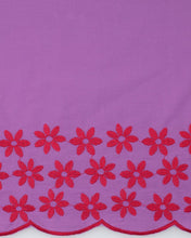 Charger l'image dans la galerie, Voile de Coton Brodé Purple-Red