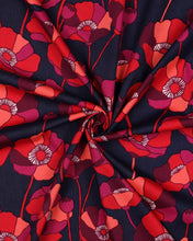 Charger l'image dans la galerie, Popeline Coton/Viscose Pavot -3 Coloris