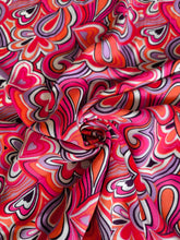 Charger l'image dans la galerie, Viscose Cœurs 70's - coupon 2m10