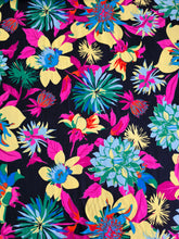 Charger l'image dans la galerie, Twill de Viscose Maxi Fleurs Fluo