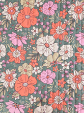 Charger l'image dans la galerie, Matelassé Maxi Flowers - Vert