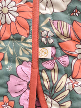 Charger l'image dans la galerie, Veste Achille Matelassée Maxi Flowers - Vert