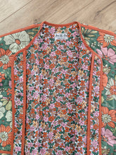 Charger l'image dans la galerie, Veste Achille Matelassée Maxi Flowers - Vert