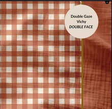 Charger l'image dans la galerie, Double Gaze Vichy Réversible - 7 coloris disponibles