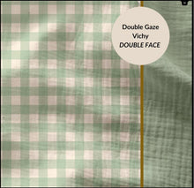 Charger l'image dans la galerie, Double Gaze Vichy Réversible - 7 coloris disponibles