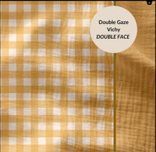 Charger l'image dans la galerie, Double Gaze Vichy Réversible - 7 coloris disponibles
