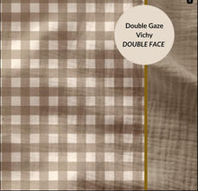 Charger l'image dans la galerie, Double Gaze Vichy Réversible - 7 coloris disponibles