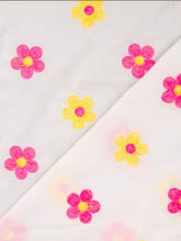 Charger l'image dans la galerie, Voile de coton brodé Flowers Acidulées