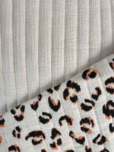 Charger l'image dans la galerie, Matelassé Double Gaze Graou Camel/Uni Grège