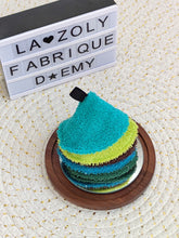 Charger l'image dans la galerie, Turquoise/anis/brun/bleu moyen/vert sapin