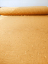 Charger l'image dans la galerie, Double Gaze Brodée Jaune Moutarde