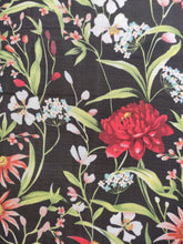 Charger l'image dans la galerie, Voile Multi-Fleurs sur Fond Noir