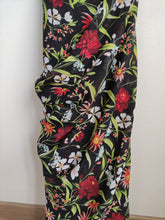 Charger l'image dans la galerie, Voile Multi-Fleurs sur Fond Noir