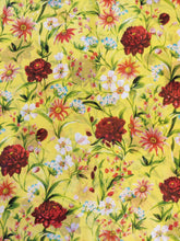 Charger l'image dans la galerie, Voile Multi-Fleurs sur Fond Jaune