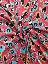 Charger l'image dans la galerie, Lycra Polyviscose Fleurs Stylisées - Coupon unique 1m75