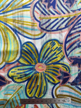 Charger l'image dans la galerie, Voile Lurex Méga Fleurs Vintage 70's