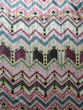 Charger l'image dans la galerie, Voile Lurex et Satin Motifs Géométriques