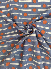 Charger l'image dans la galerie, Popeline "Japan Dots" fond Indigo