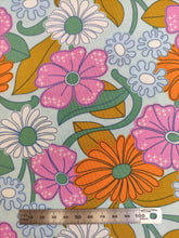 Charger l'image dans la galerie, Toile de Coton Flowers 70's