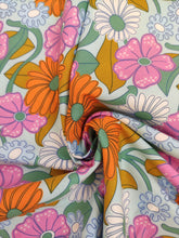 Charger l'image dans la galerie, Toile de Coton Flowers 70's