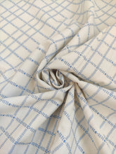 Charger l'image dans la galerie, Popeline Carreaux Indigo