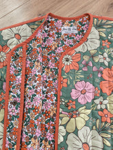 Charger l&#39;image dans la galerie, Veste Achille Matelassée Maxi Flowers - Vert
