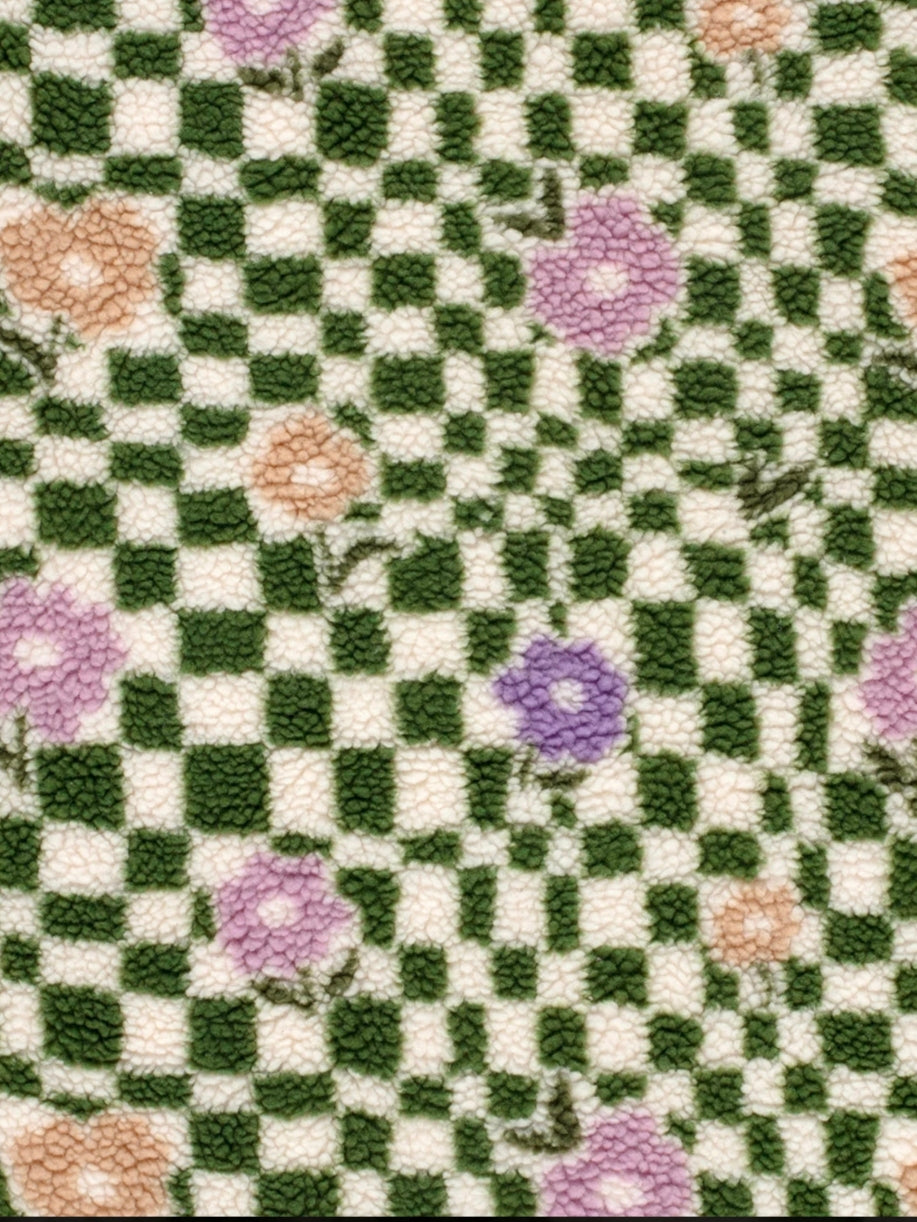 Sherpa Teddy Damier Flowers