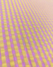 Charger l'image dans la galerie, Seersucker Vichy Bonbon/Beurre

