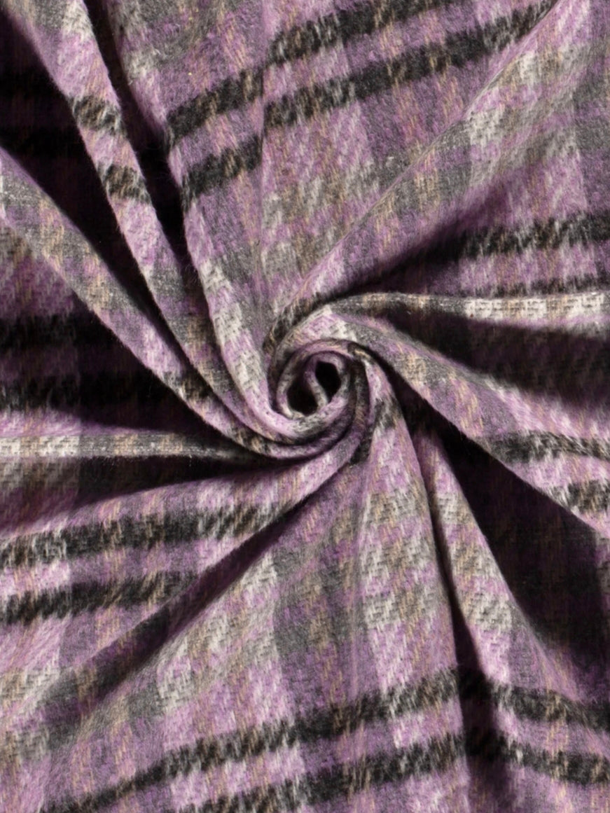 Jacquard Brossé Carreaux