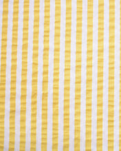 Charger l'image dans la galerie, Seersucker Rayé Blanc/Jaune - Prévente
